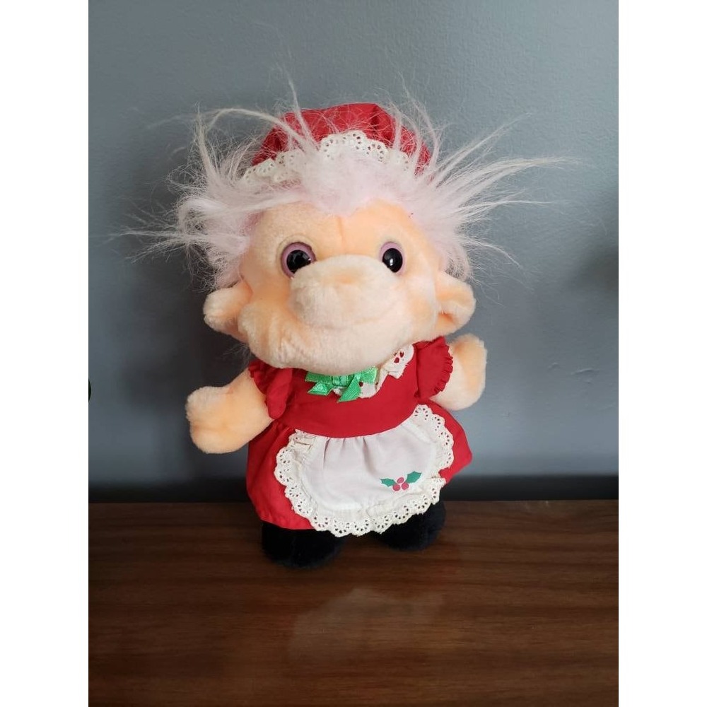 1992 Trolio Trolls Chosun Holiday‎ Mrs. Claus | vintage plush Christmas
